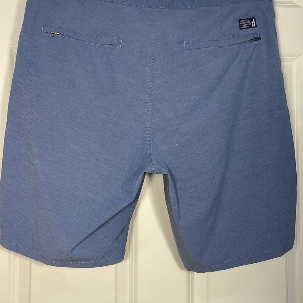 JOHNNIE-O Men’s Jupiter Cotton Performance Shorts Size 34 Blue Pockets Chino - Picture 9 of 16